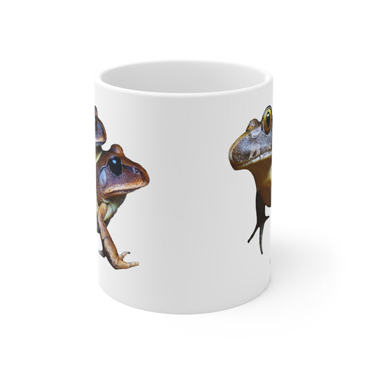 Barred frogs white Ceramic Mug 11oz