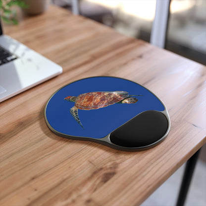 Green turtle Mouse Pad With Wrist Rest