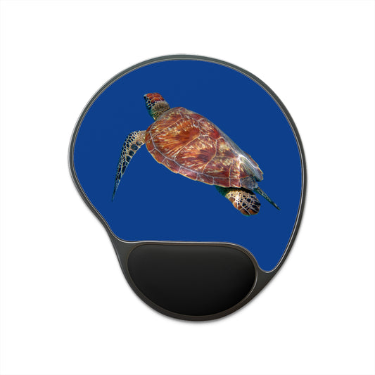 Green turtle Mouse Pad With Wrist Rest