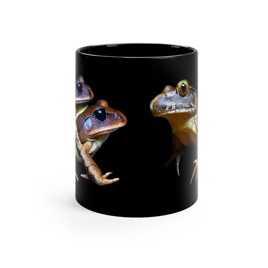 Barred frogs 11oz Black Mug
